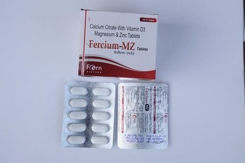 Medical Grade Fercium Mz Calcium Tablets