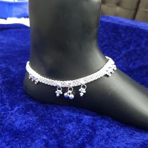 Premium Silver Fancy Anklet