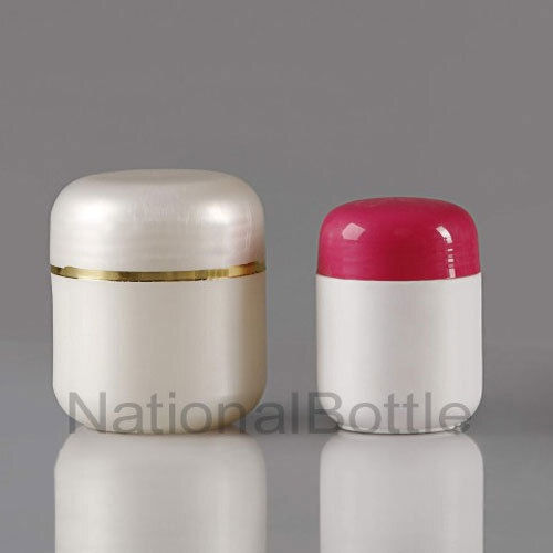 White Reasonable Cost High Quality Standard, Transparent And Round Shape Cosmetic Cream Jar