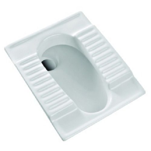 White Shiny Ceramic Elongated Floor Mounted Indian Toilet Seat