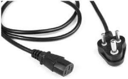 3 Meter Length And 12 Ampere Power Supply Black Rubber Material 3 Pin Power Cord