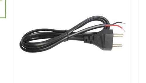  Black Rubber Material 1.5 Meter Length 4 Mm Thickness 2 Pin Power Cord