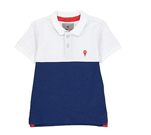Casual Wear Polo Neck Short Sleeves Blue And White Men'S Cotton Plain T-Shirt