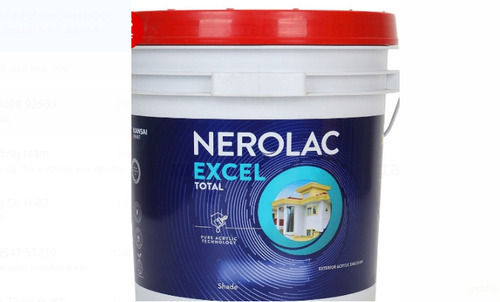 10 Liters High Finish Total Pure Acrylic Technology Nerolac Excel Emulsion Paint