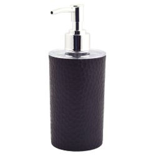 Round 380 Ml Plastic Black Liquid Soap Dispenser With Anti Leakage Properties