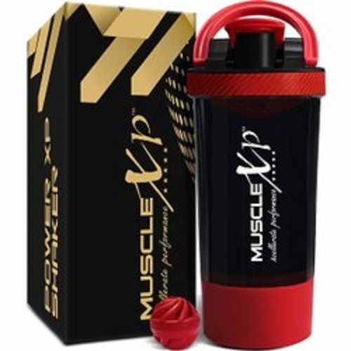 Various Colors Are Available 700 Ml Plastic Gym Shaker Bottle With Ball And Rubber Grip