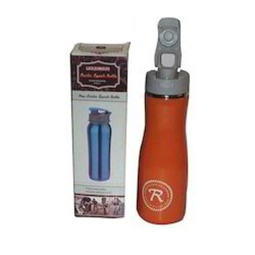 750 Ml And Orange Color Sports Water Bottle With Anti Leakage Properties Size: Various Sizes Are Available