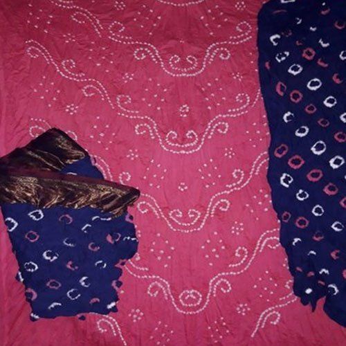 Pink Red Rai Bandhani Saree Pure GajiSilk Lagdi Palav | Gaji SiLk