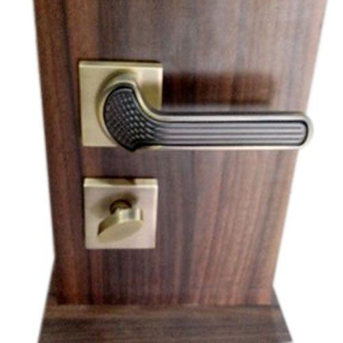 Brass Finish Modern Look Metal Golden Black Lever Door Lock Handle For Home