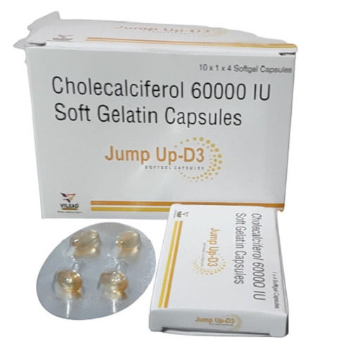 Cholecalciferol 60000 Iu Soft Gelatin Capsules Pack Of 10x1x4 Capsules