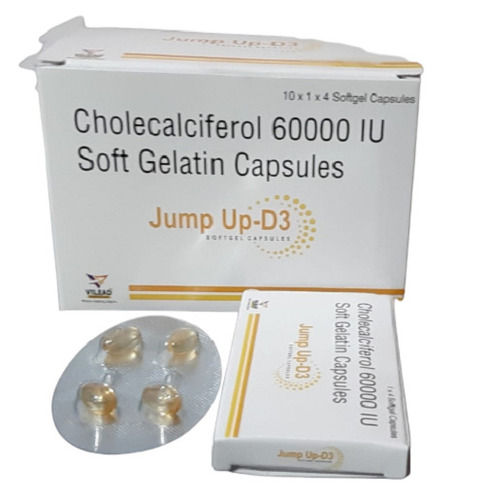 Cholecalciferol 60000 Iu Soft Gelatin Capsules Pack Of 10X1X4 Capsules Air Flow Capacity: 110-510 Cubic Feet Per Minute (Ft3/Min)