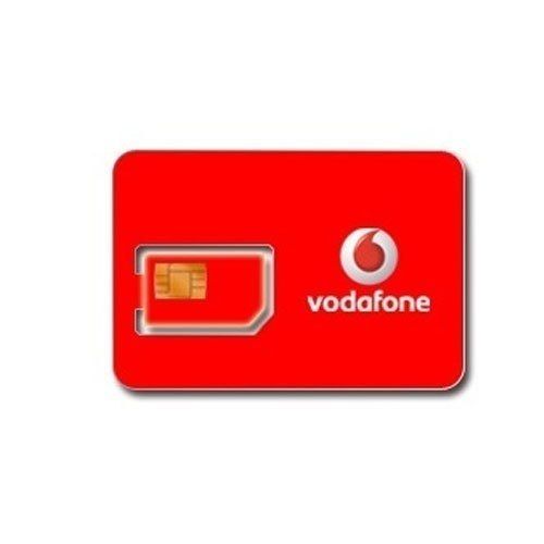 Red Color Prepaid Vodafone Sim Card