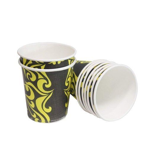 Printed Renewable Biodegradable Eco Friendly Disposable Paper Cup 200 ml