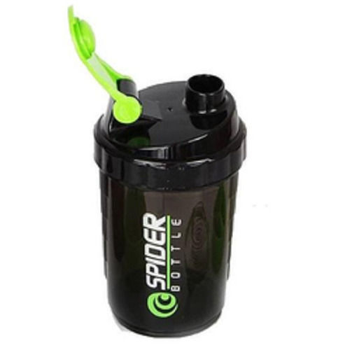 Round Shape And Black Color Spider Shaker Bottle With Anti Leak Properties Size: Various Sizes Are Available