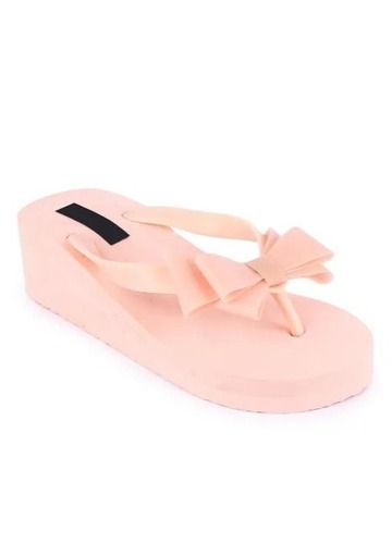 Rubber Sole Soft And Comfortable High Heel Women Casual Pink Sandals