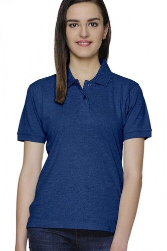 Vary Ruffty Solids 100% Combed Ring-Spun Cotton Ladies Polo T-Shirts