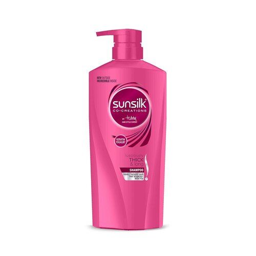 Sunsilk Shampoo With Pink Color Hair Treatment For Thick And Long Hair