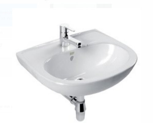 20x16 Inches Dimension Wall Mounted White Ceramic Wash Basin