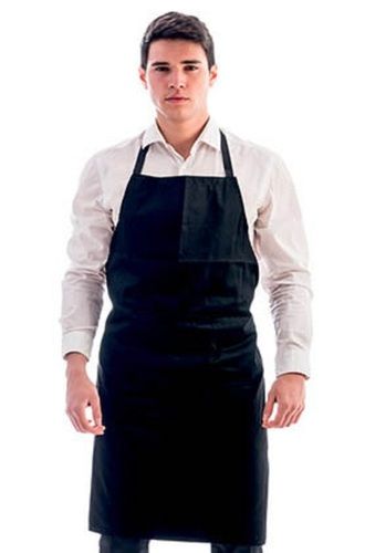 Red Royal Blue True Navy Black Yellow Full Knee Length Chef And Uniform Poly-Cotton Apron With Large Pocket