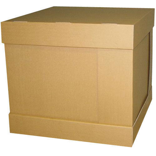 Lightweight Brown Square Shape Corrugated Box For Shipping And Packaging