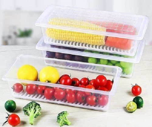 Transparent Long Service Life And Cost Effective Plastic Plain Storage Box For Food, Capacity: 1100 Ml