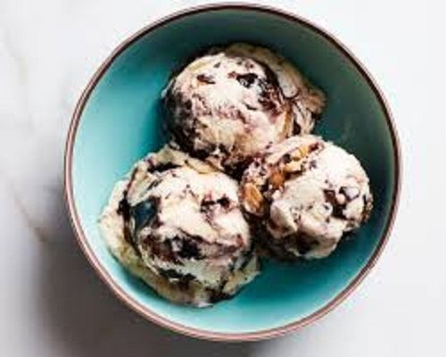 Tasty and Sweet Nut Chocolate Ice Cream