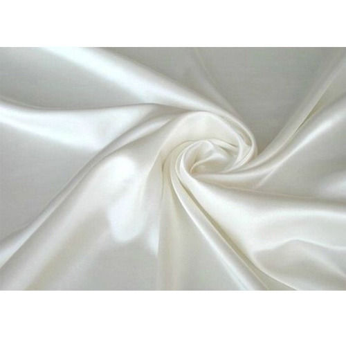 White Plain 60 Grams Cotton Silk Fabric