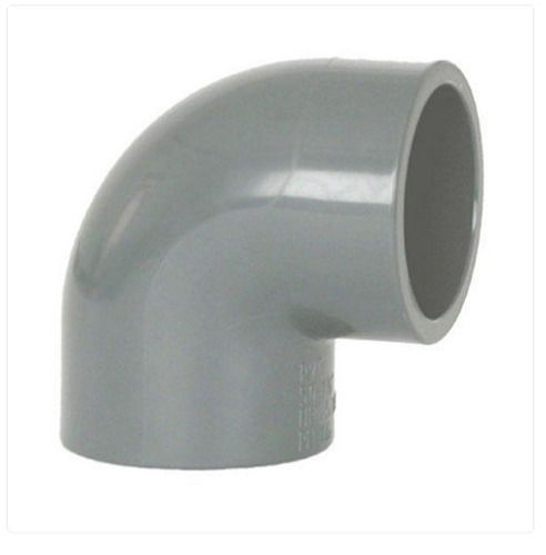 2 Mm Thick 2 Inch Size Round Shaped Poly Vinyl Chloride Plastic 90 Degree Elbow