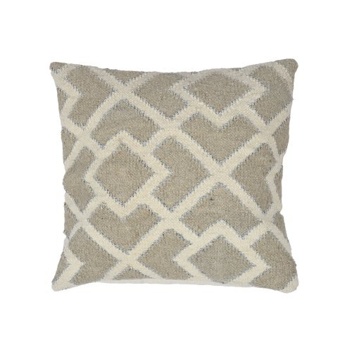 Attractive Design Cushion Cover - 100% Cotton 18x18 Inch Beige | Soft Touch Fabric Wear Resistant No Color Fade Customizable Color & Materials