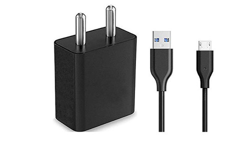 Black Rectangular ABS Plastic 2 Ampere Fast Mobile Charger - Portable Size Sleek Design Durable Build Ideal for On-the-Go Charging