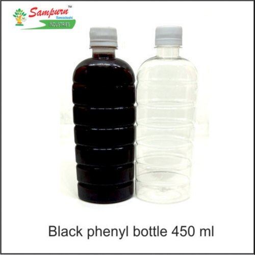 पर्यावरण के अनुकूल, लंबी सेवा जीवन, टिकाऊ और हल्के वज़न की 450 मिली ब्लैक फिनाइल बॉटल