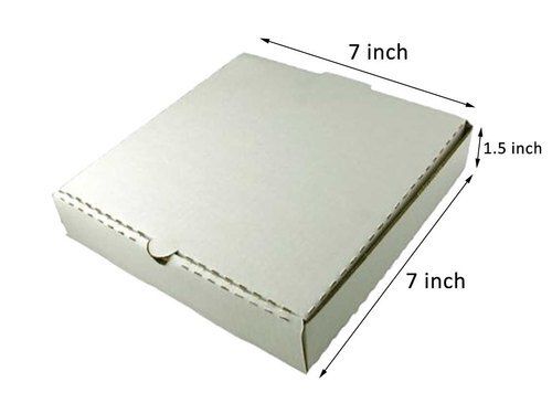 Customized Shape, Plain White Color And 3 Ply Pizza Packaging Box