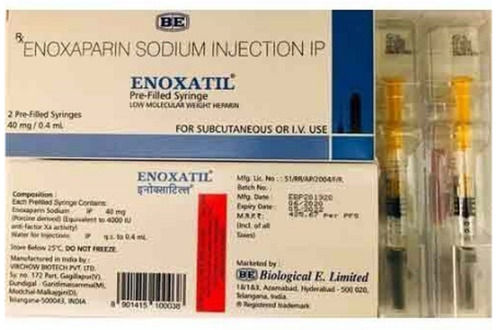 Enoxaparin Sodium Injection Ip 40 Mg/0.4 Ml