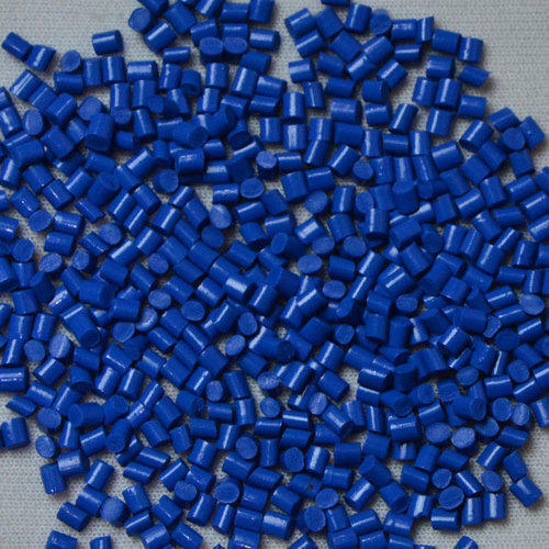 Heat And Chemical Resistance Abs Ink Blue Plastic Granules