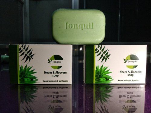 Stainless Steel High Foam Formula Neem And Aloe Vera Extract Jonquil Toilet Soap