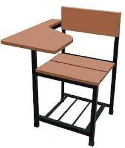 High Strength Black And Brown Wooden School Chair