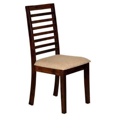 High Strength Wood Leather Brown Restaurant Dining Chair