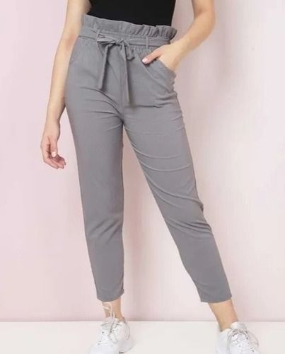 Buy White Trousers & Pants for Women by Amydus Online | Ajio.com