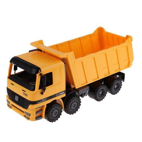 Long Lasting Nature High Demanding Orange And Black Color Plastic Kids Toy Truck