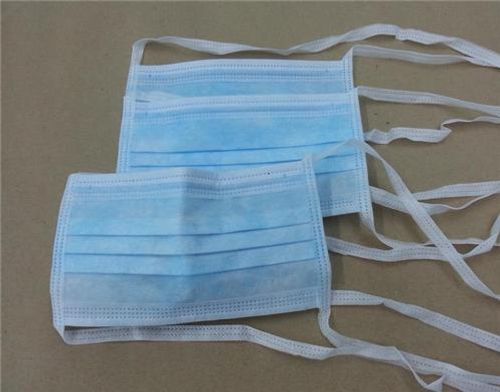 Non Woven Disposable Surgical Without Valve Breathable Blue Surgical Face Mask