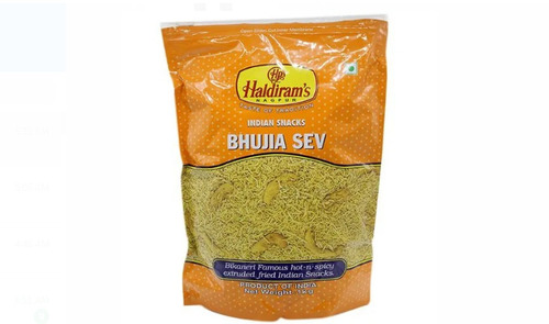 1 किलोग्राम नमकीन और स्वादिष्ट हल्दीराम भुजिया सेव नमकीन का पैक