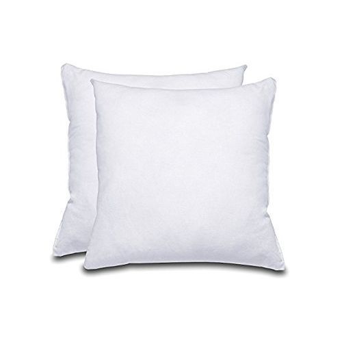 Square Plain White Color Cotton Cushions