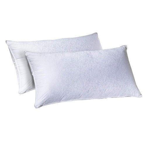 White Polyester Rectangular Bed Pillow