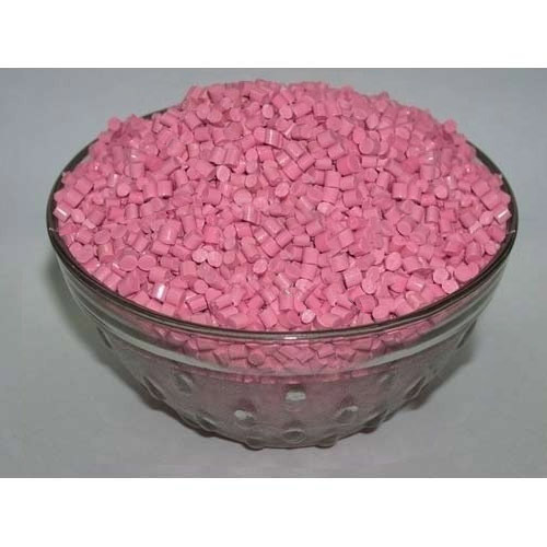 High Quality ABS Pink Plastic Granules - 25 Kilograms, Recyclable Material with Outstanding Flexibility and Gloss