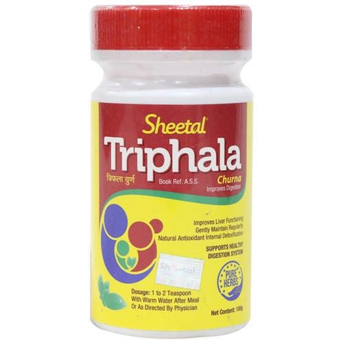 Sheetal Triphala Churna, Supports Healthy Digestive System (100g)