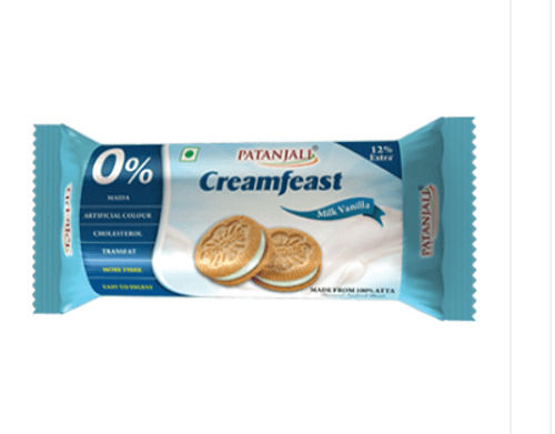 Vitamins Patanjali Creamfeast Milk Vanilla Biscuit Fat Content (%): 25 Grams (G)