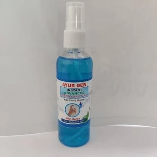 100 Ml Pack Size Ayur Gen Instant Advanced Liquid Hand Sanitizer Spray 