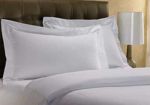 Rectangular White Cotton Pillow Covers