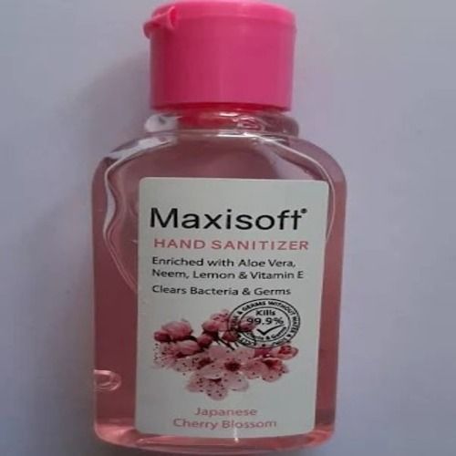 For Kills 99.9% Germs And Bacteria Maxisoft Fresh Fragrant Liquid Hand Sanitizer Gel