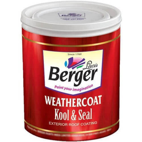 High Glossy Berger Weathercoat Kool And Seal Exterior Roof Coating Paint